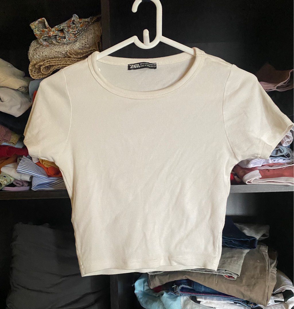 light brown crop top on Carousell