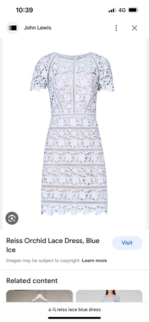Reiss orchid lace dress top