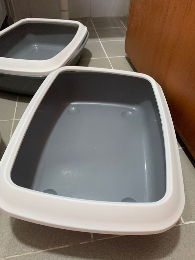 Litter box cover and uncovered, Pet Supplies, Homes & Other Pet