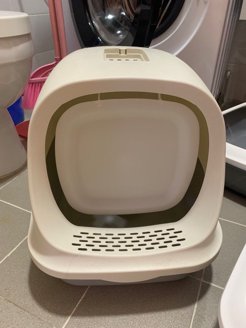 Litter box cover and uncovered, Pet Supplies, Homes & Other Pet