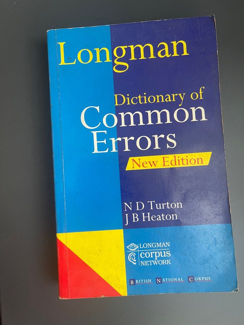 Longman dictionary of common errors hobbies toys books magazines