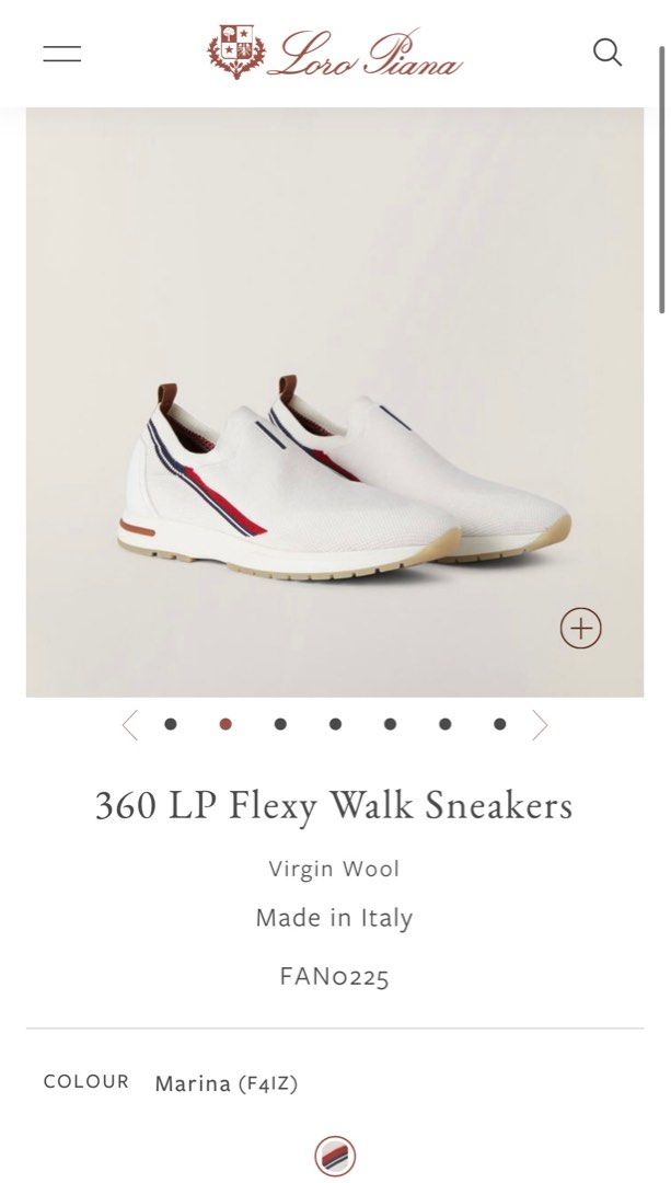 LP 360 LP FLEXY WALK SNEAKER WHITE AND GRAY WOOL