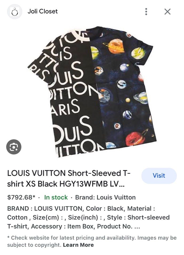 Louis Vuitton Half & Half Louis Vuitton Galaxy T-Shirt - Ready-to-Wear, LOUIS VUITTON