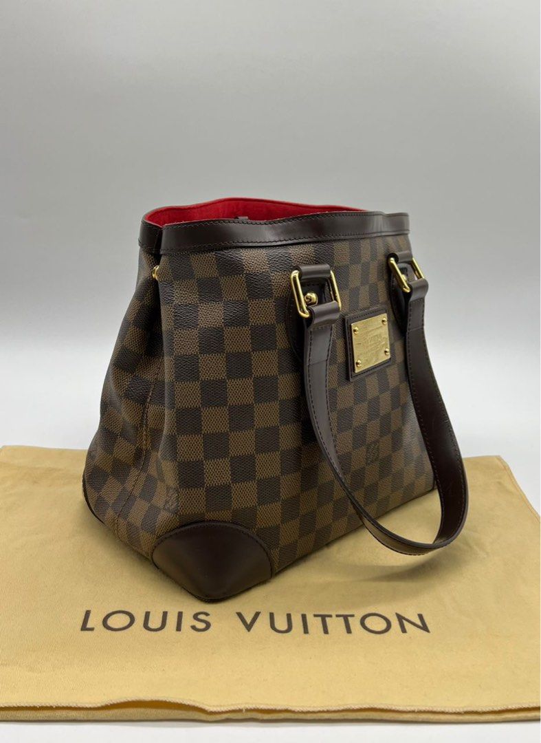 Louis Vuitton Damier Hampstead PM Handbag Tote Bag N51205 Brown