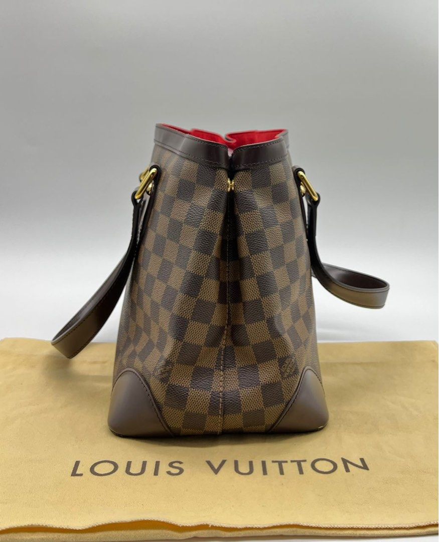 Louis Vuitton’s Damier Ebene Hamsted MM handbags authentic used