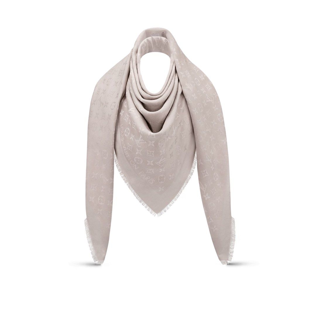 Louis Vuitton Chale Monogram So Soft Beige Shawl/Scarf