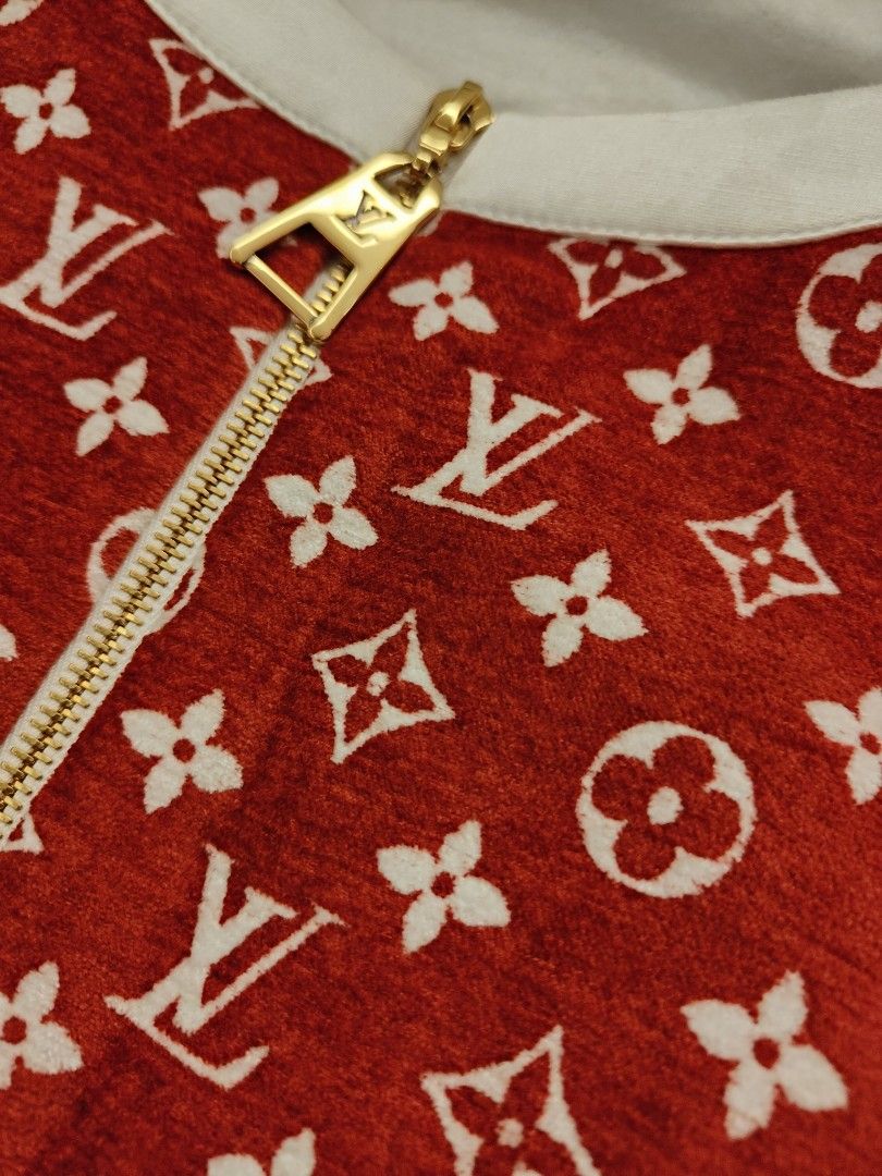 Louis Vuitton Monogram Toweling Red Jacket