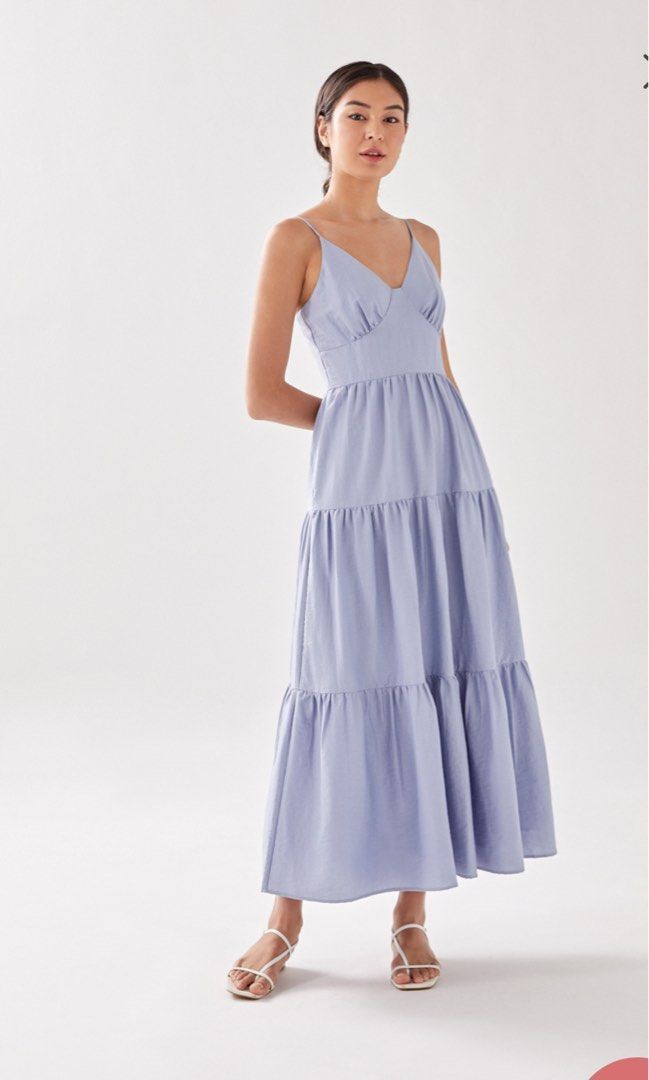 Love Bonito Lainey Maxi Dress in Blue, Women's Fashion, Dresses & Sets,  Dresses on Carousell