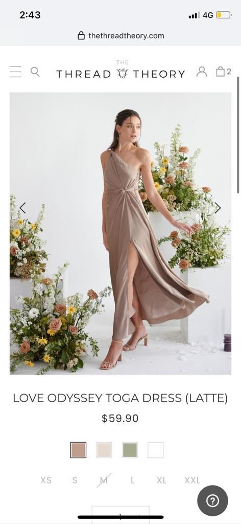 Love Odyssey toga dress (latte), Women's Fashion, Dresses & Sets, Dresses  on Carousell