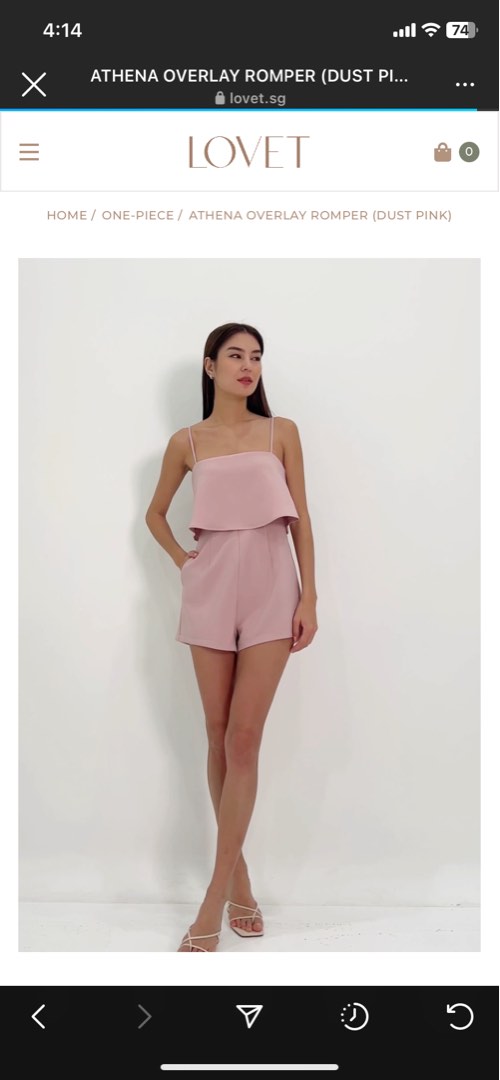 Lovet Athena Overlay Romper, Women's Fashion, Dresses & Sets, Rompers ...