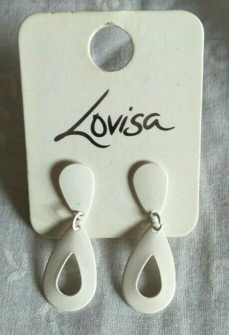 Lovisa white earrings shop