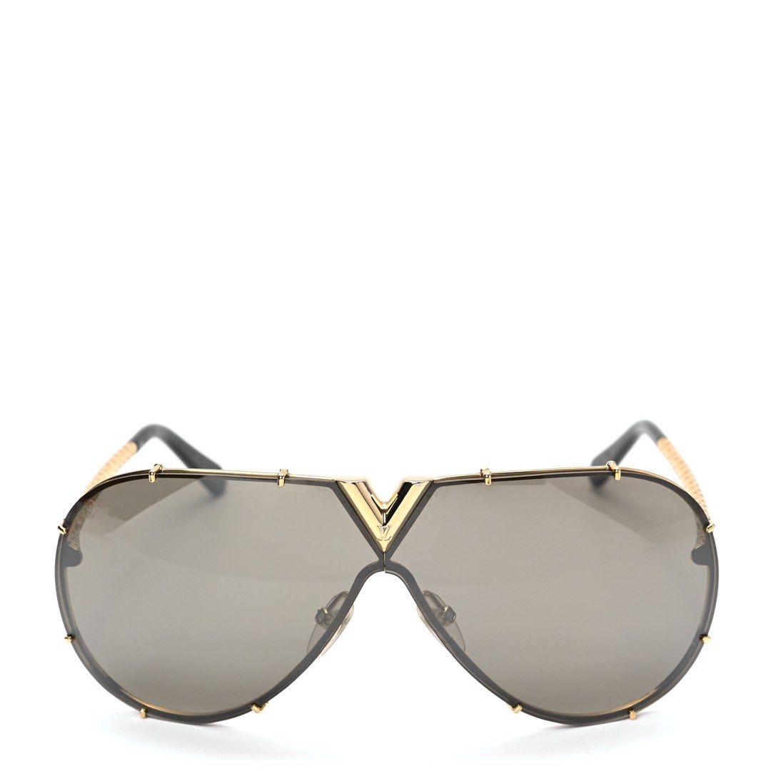 Louis Vuitton Gold LV Drive Z0897W Aviators Sunglasses Louis