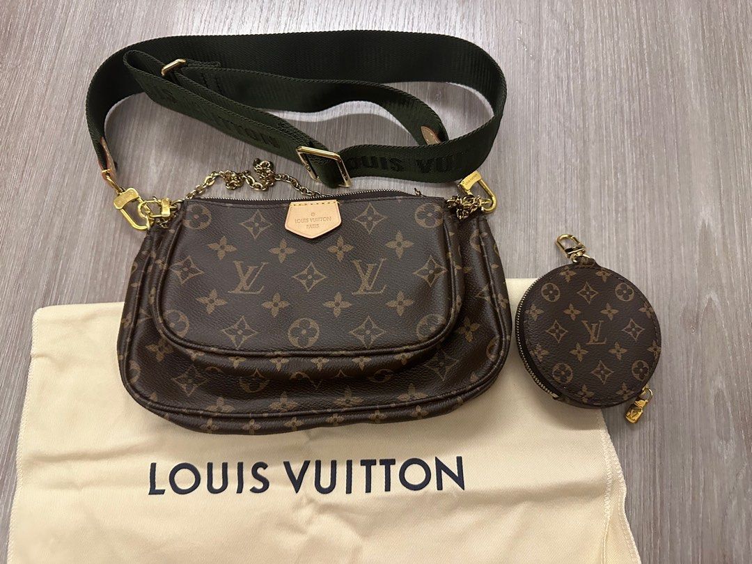 Buy Pre-owned & Brand new Luxury Louis Vuitton Monogram Canvas Khaki Multi  Pochette Accessoires Online