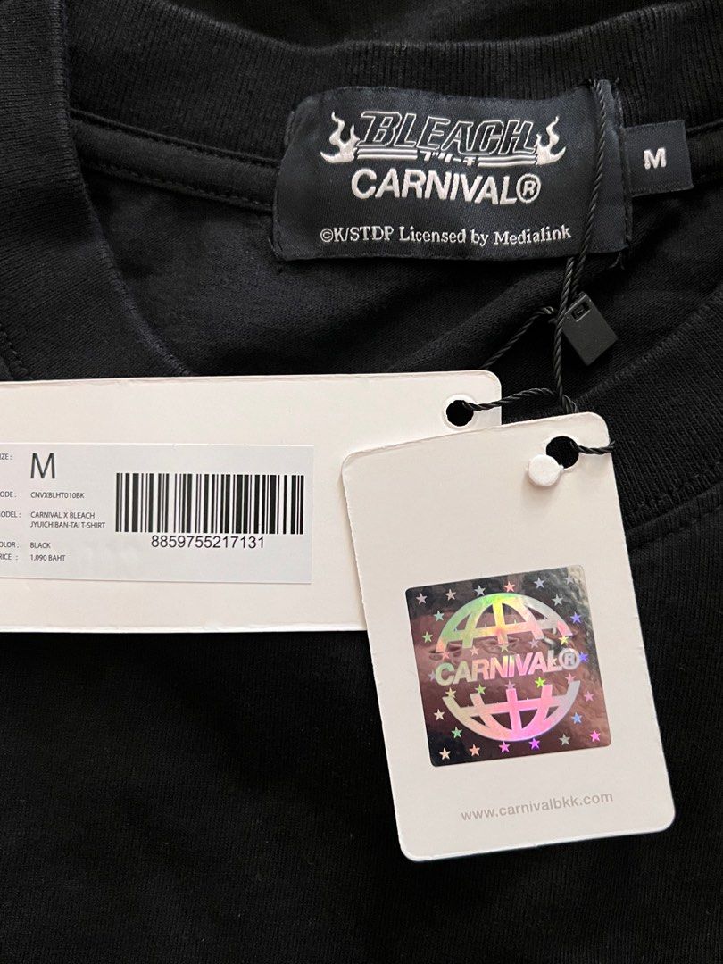 (M) Carnival X Bleach, Men's Fashion, Tops & Sets, Tshirts & Polo