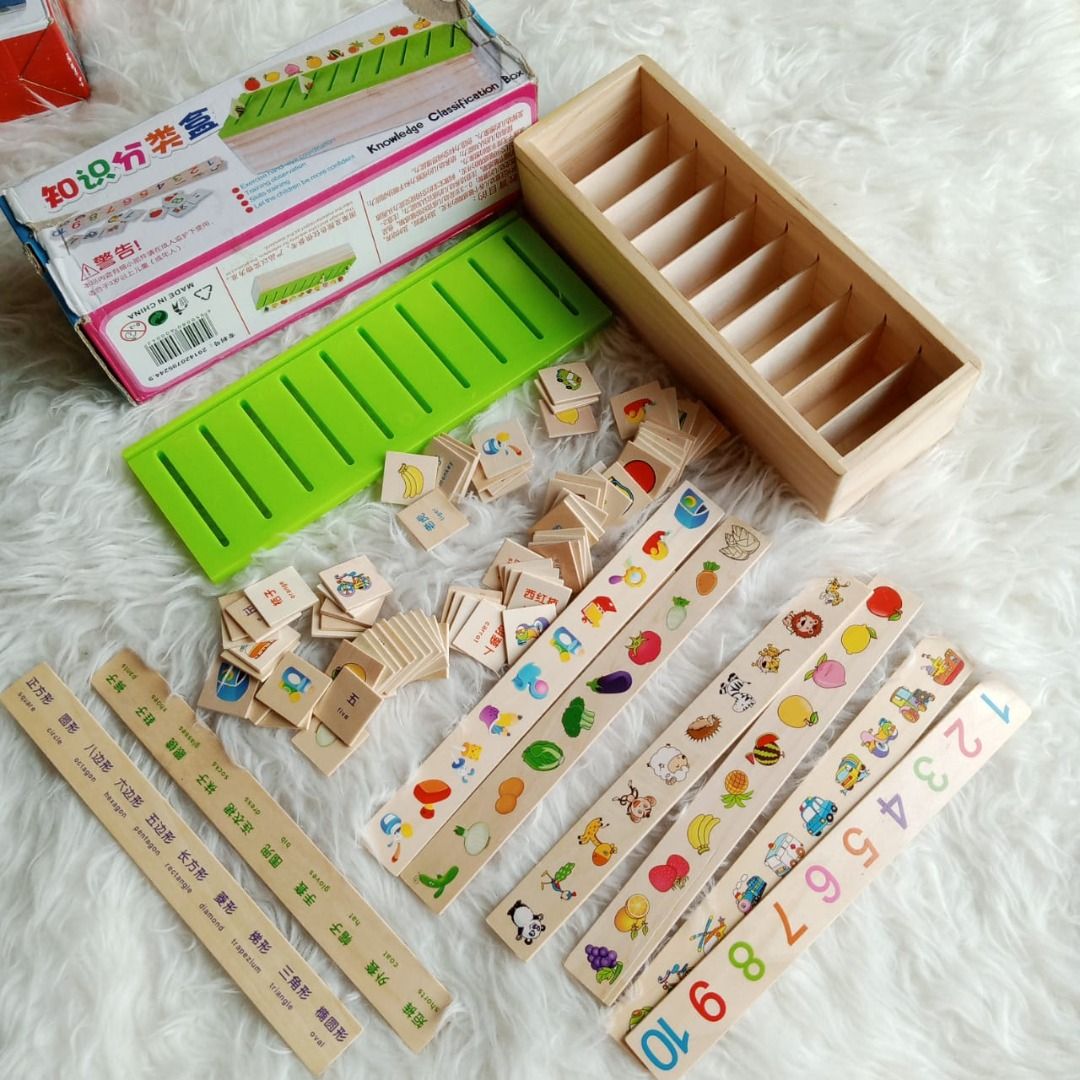 Mainan edukasi knowledge classification box kotak klasifikasi, Bayi ...