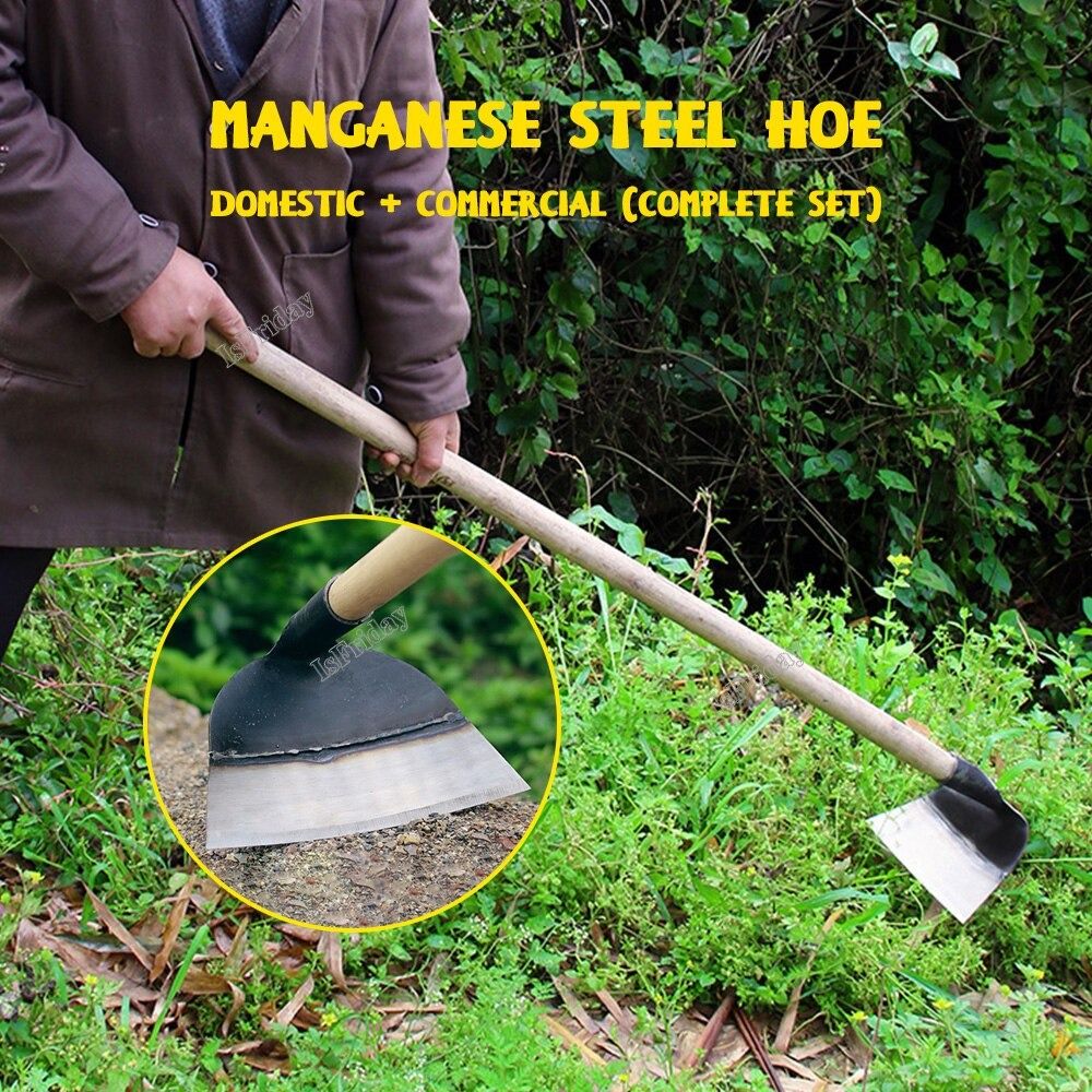 Manganese Steel Weeding Tool Garden Hoe Handheld Labor saving Weeding Loosening Soi 傢俬家居 家居裝飾