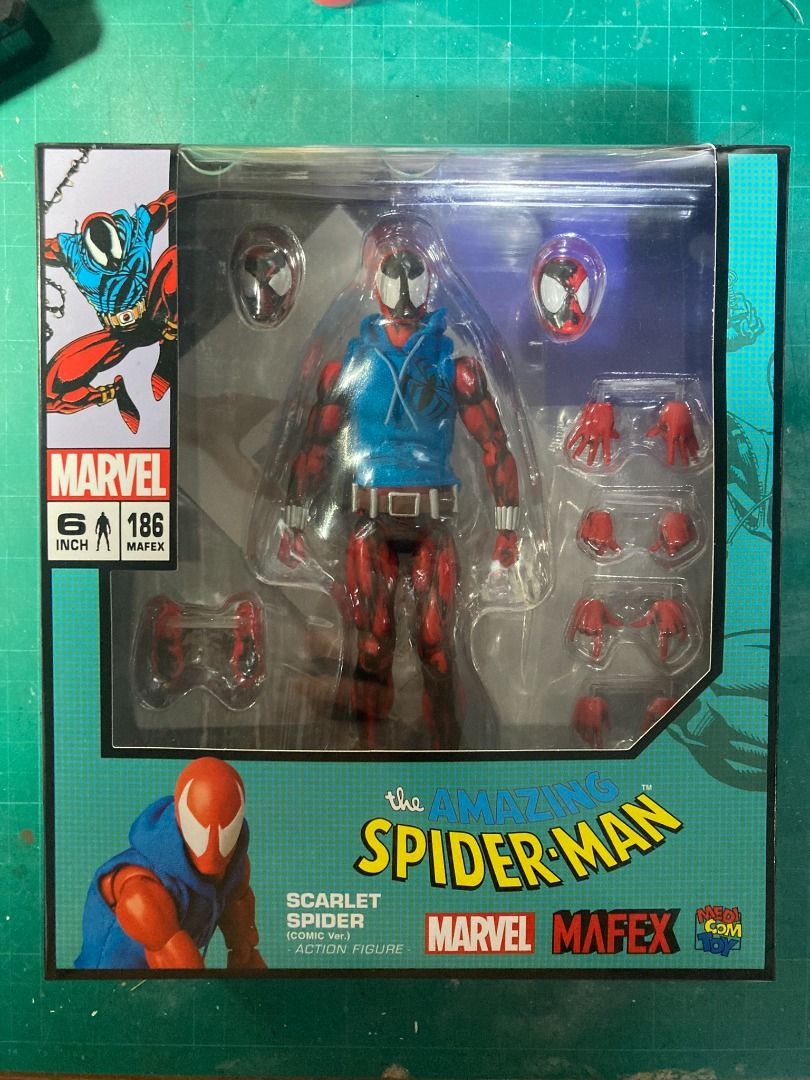 Medicom Mafex no.186 Scarlet Spider Spiderman 漫畫配色重塗代工服務