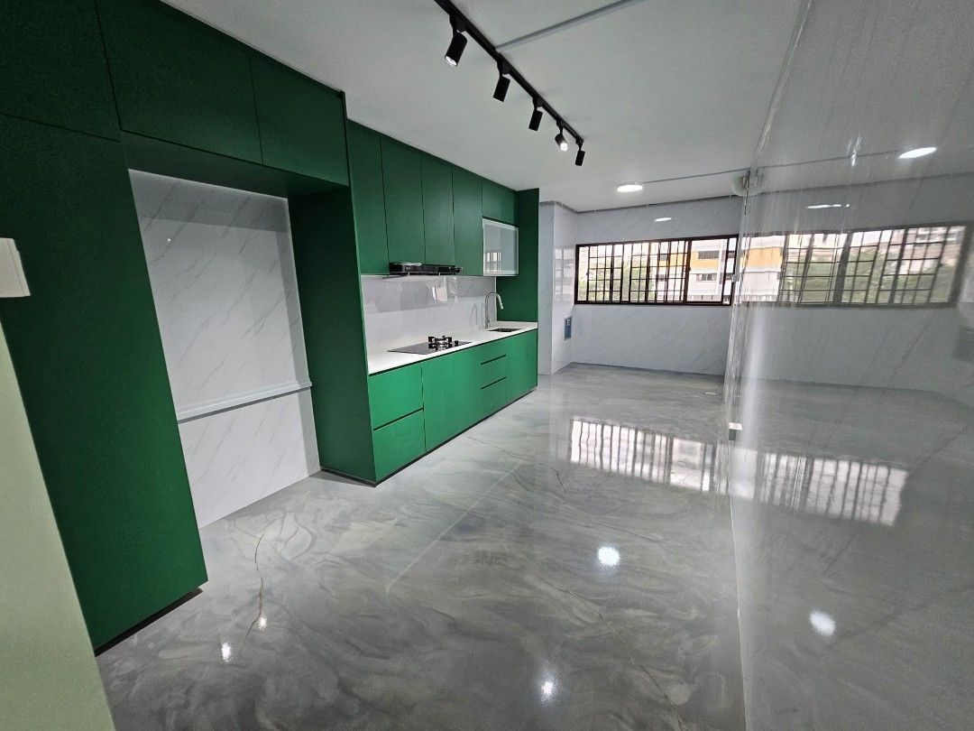 Metallic epoxy flooring (with HDB license direct contractor), Home