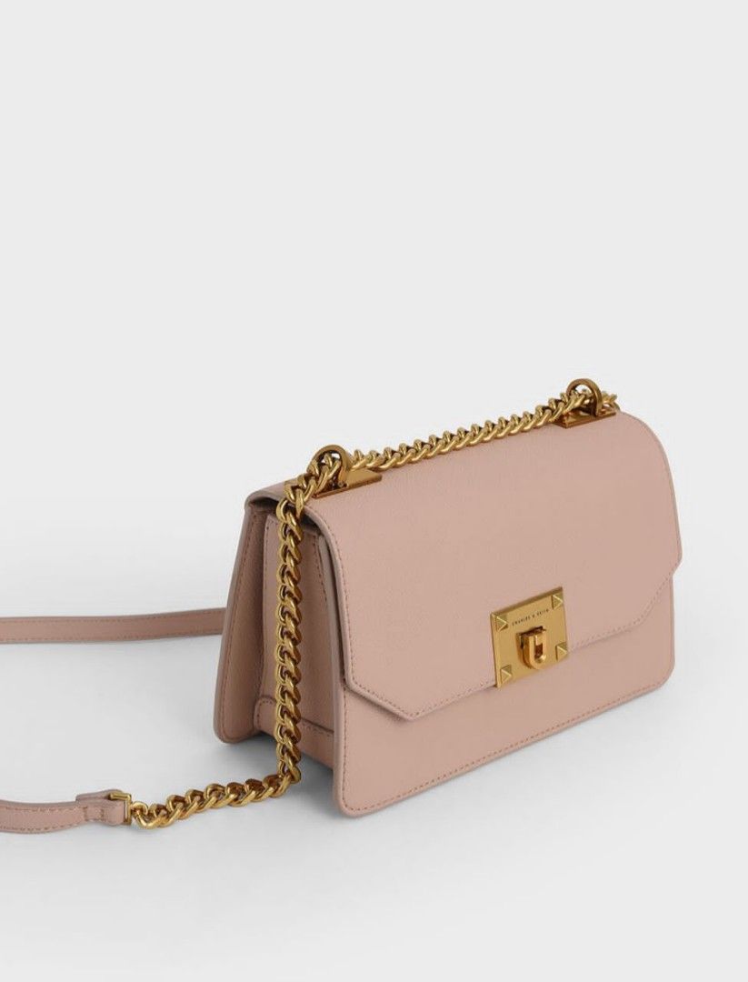 Metal push lock crossbody bag best sale