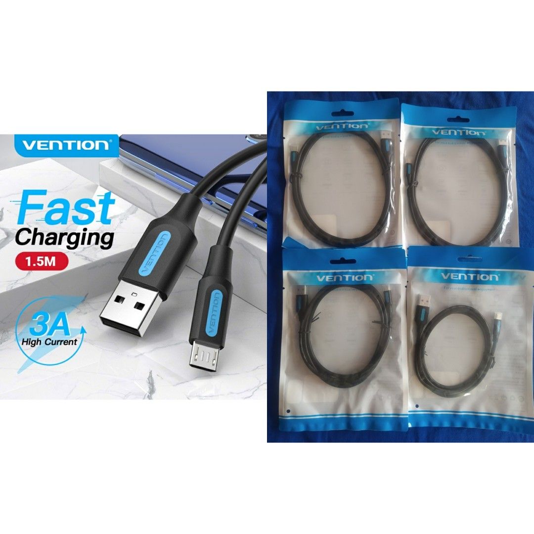 Micro Fast Charge Cable ( 3 for 100 ) (Category: Chargers & Cables) located in Quezon City. Submitted by all_items_50_each (Listing ID 1243351636, Image 2). Description: 50 each or 3 for 100 (Can be mixed with other 3 for 100 post) USB to micro fast charging cable Vention 3A 1m - 10 pcs available TBTIC 6A braided 1m - 2 pcs available TBTIC 5A elbow silicone 1m - 1 pc avail Ugreen 0.25m - 2 pcs available Kaxoe 0.25m - 3 pcs available Bead bracelet