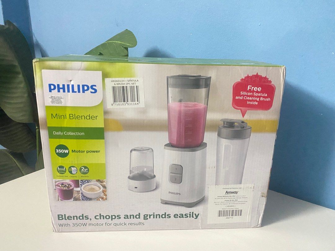 Mini blender philips Amway, TV & Home Appliances, Kitchen Appliances,  Juicers, Blenders & Grinders on Carousell