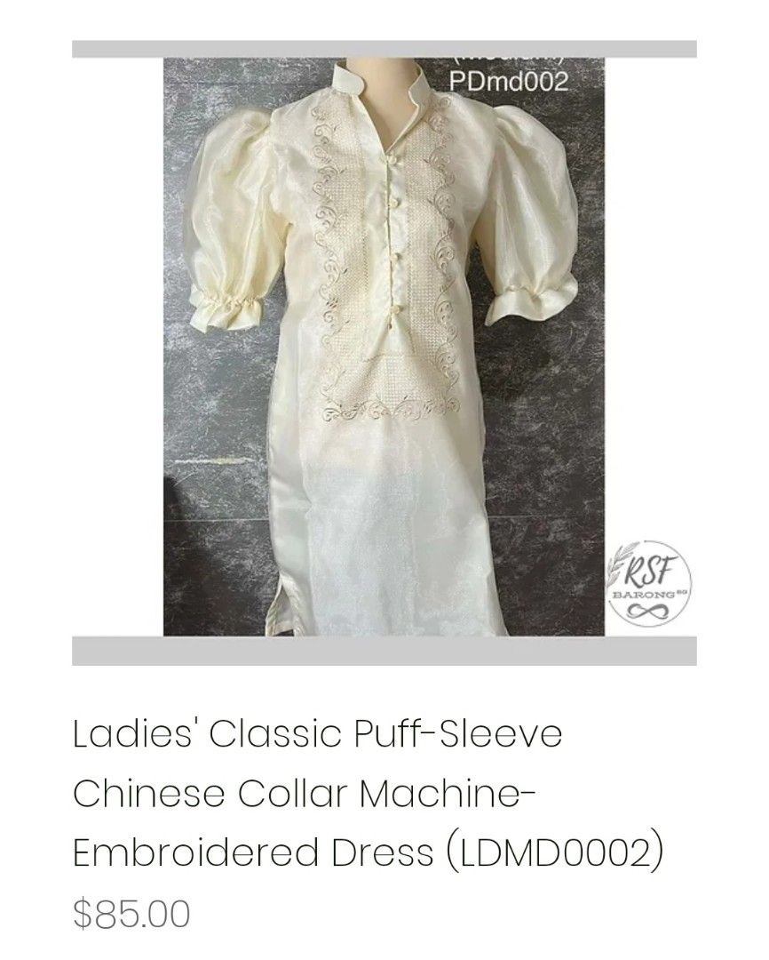 knee length dresses for ladies Filipiniana Dress embroidered XL  kabayancorner.ch