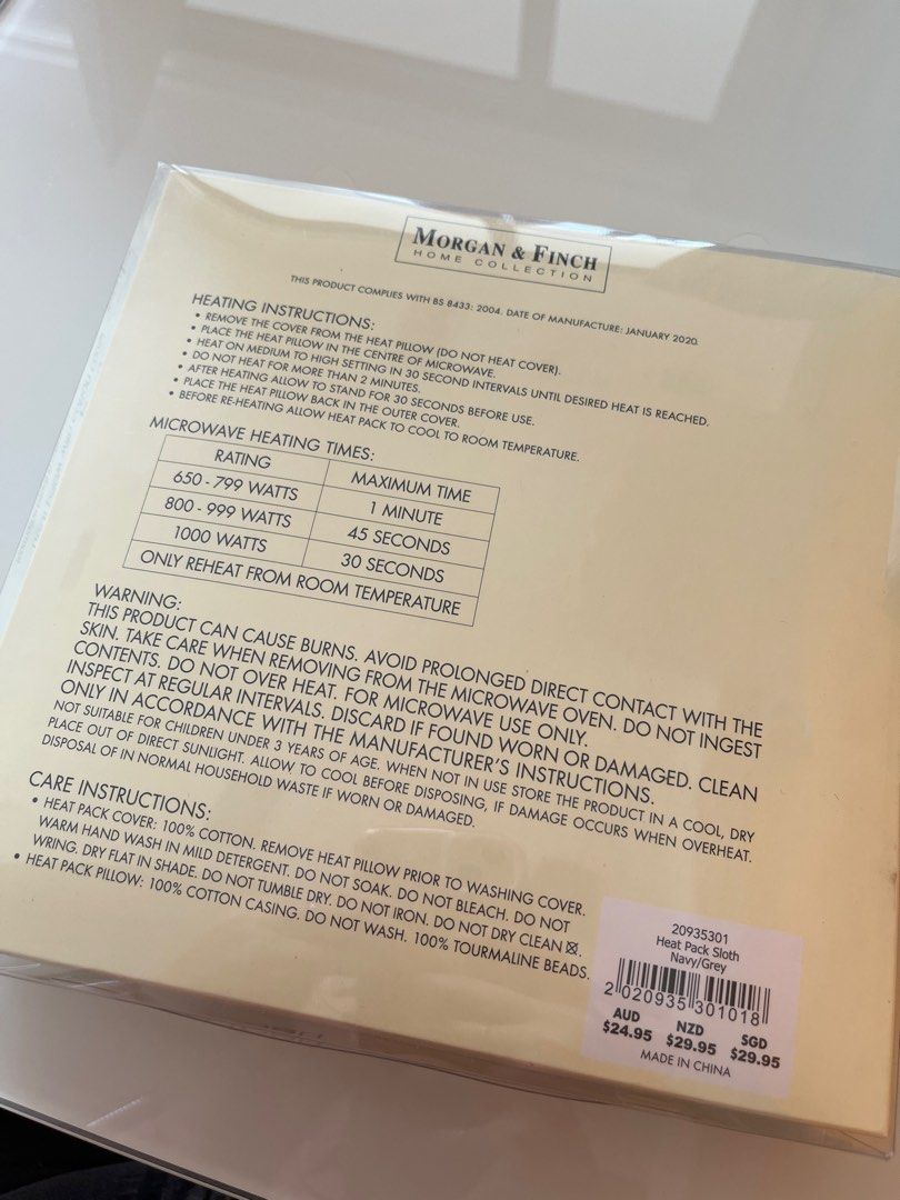 Morgan & Flinch Home Collection Sloth Heat pack with cotton cover, Hobbies  & Toys, Stationery & Craft, Craft Supplies & Tools on Carousell