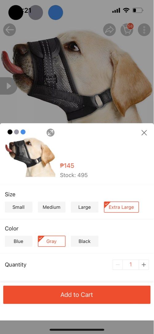 Muzzle for dogs (antibiting mask) on Carousell