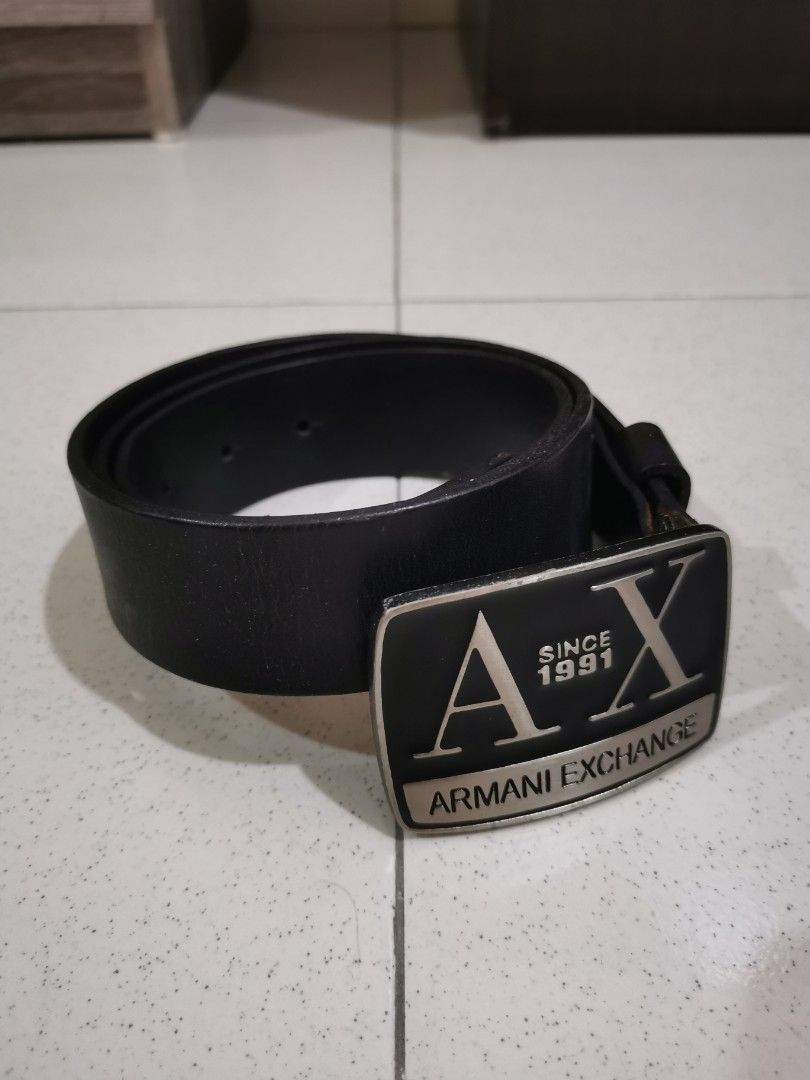 Armani leather deals belt price
