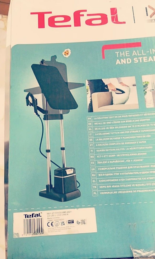 New and unused all in one iron steamer Tefal IXEO, TV & Home 