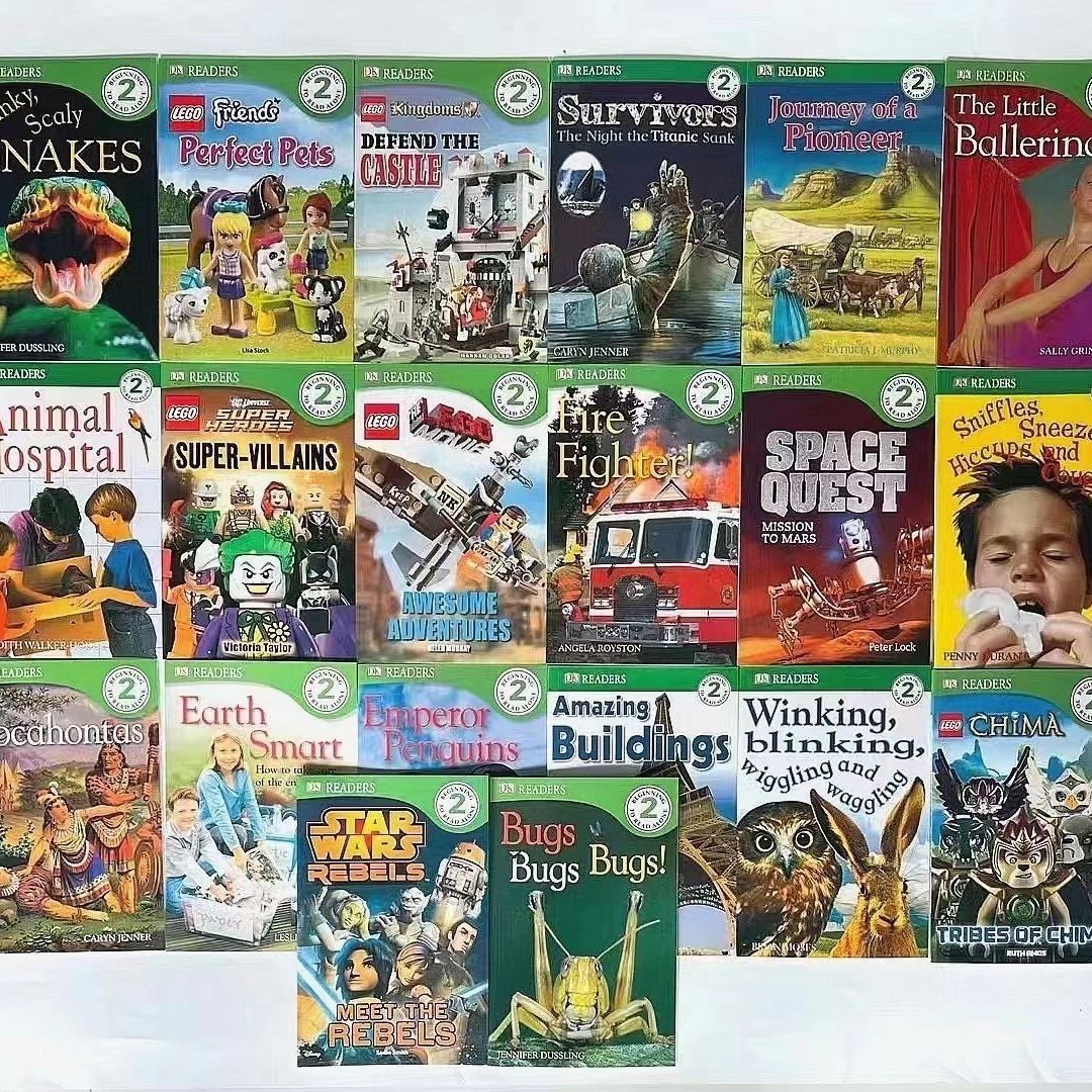NEW DK Readers level 1-2-3 69books 兒童科普分級讀物冊叢林動物可點