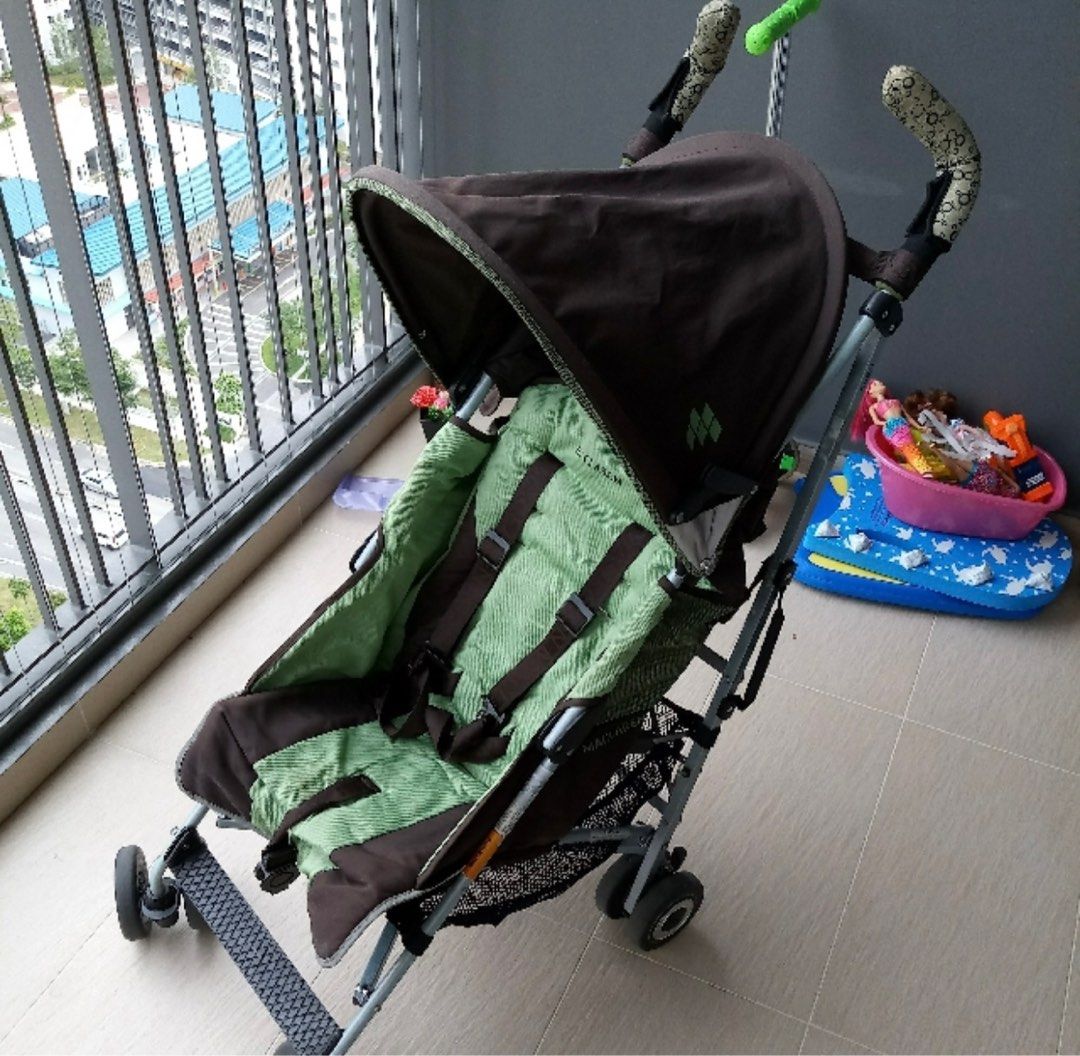 Green maclaren stroller top