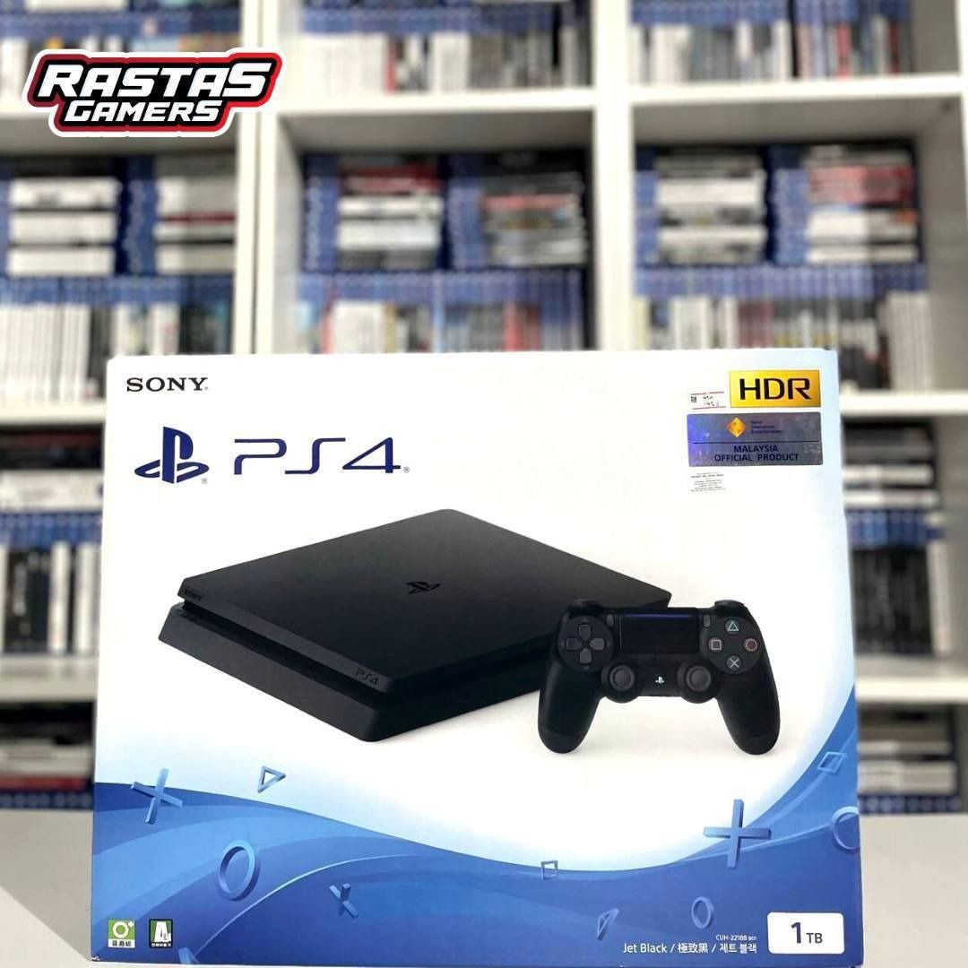 New ps4 slim 1tb with 1 year warranty, Video Gaming, Video Game Consoles, PlayStation  on Carousell