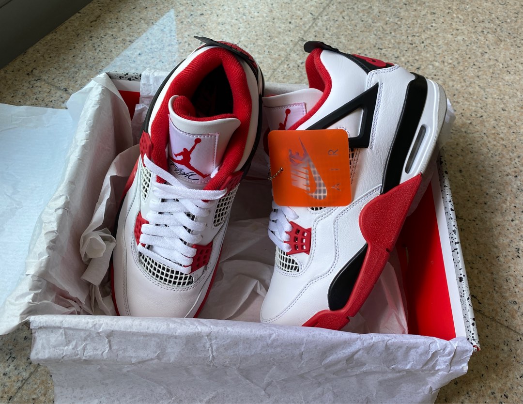 jordan 4 fire red 2020 box