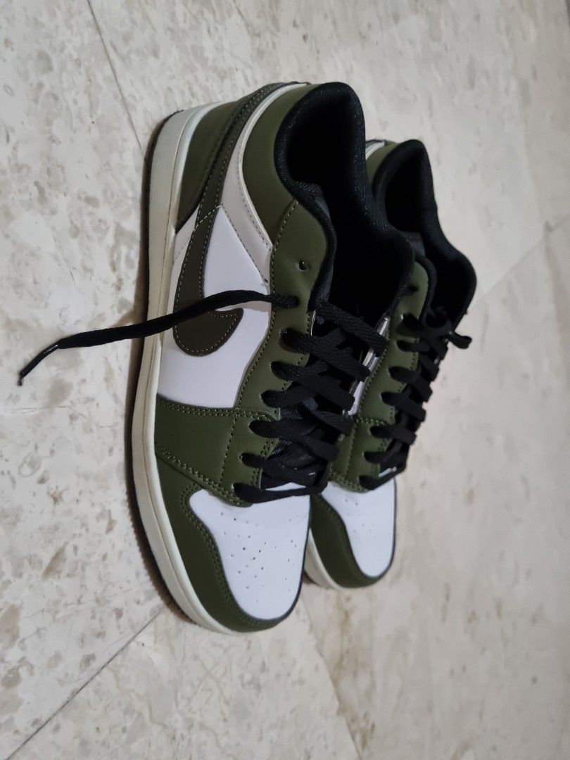 Army green and black jordans sale