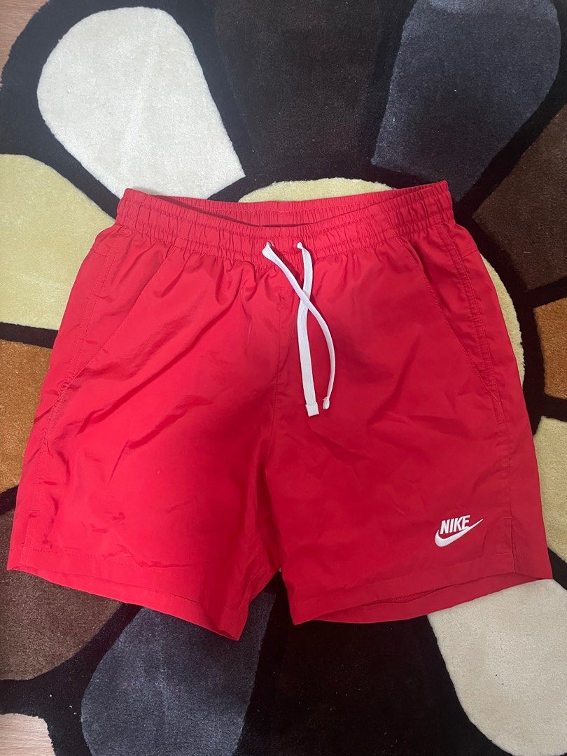 Men red sales nike shorts