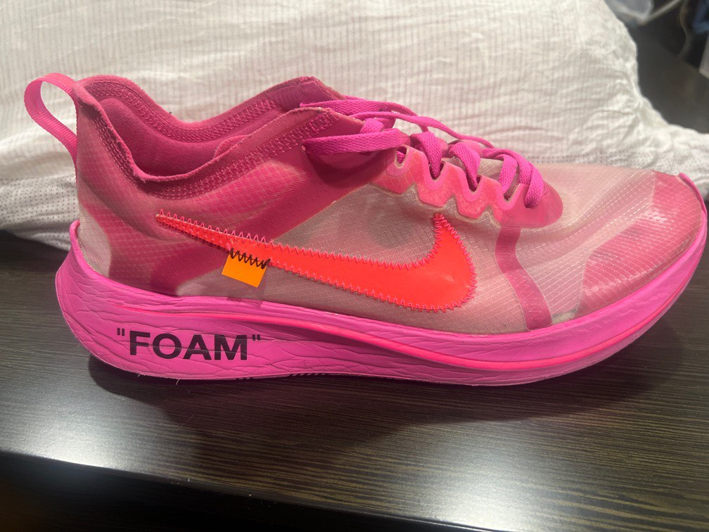 Pink foam off shop white