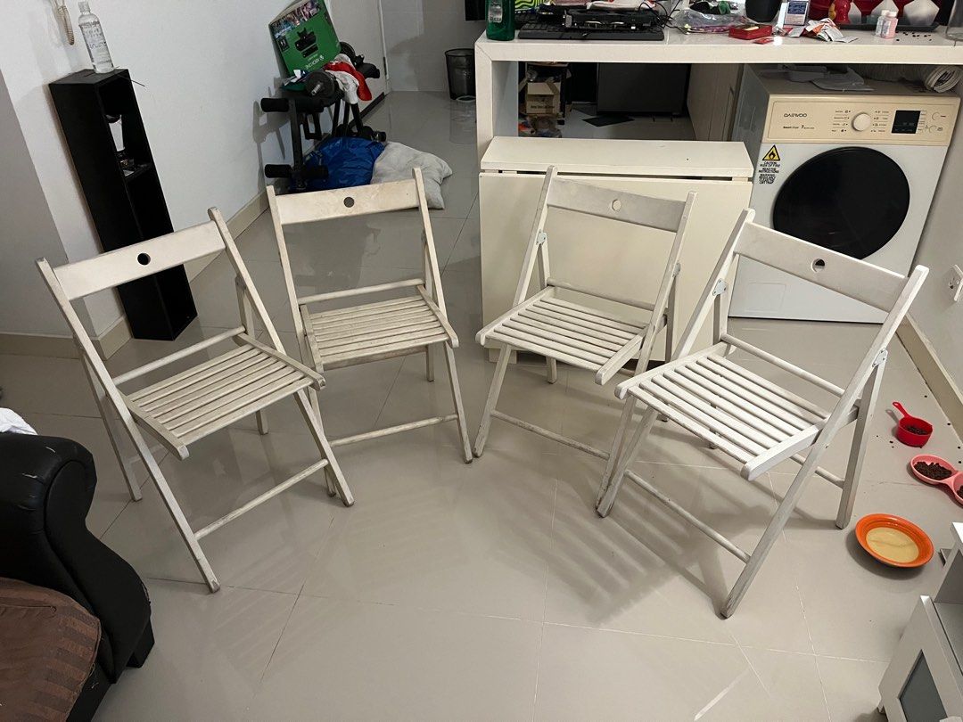 Ikea norden gateleg table hot sale with terje folding chairs