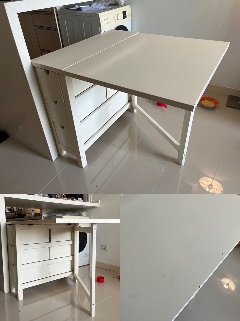 Ikea norden gateleg table hot sale with terje folding chairs