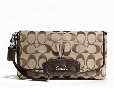Coach large flap wristlet Clearance