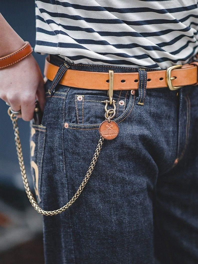 Chain and leather belt new arrivals
