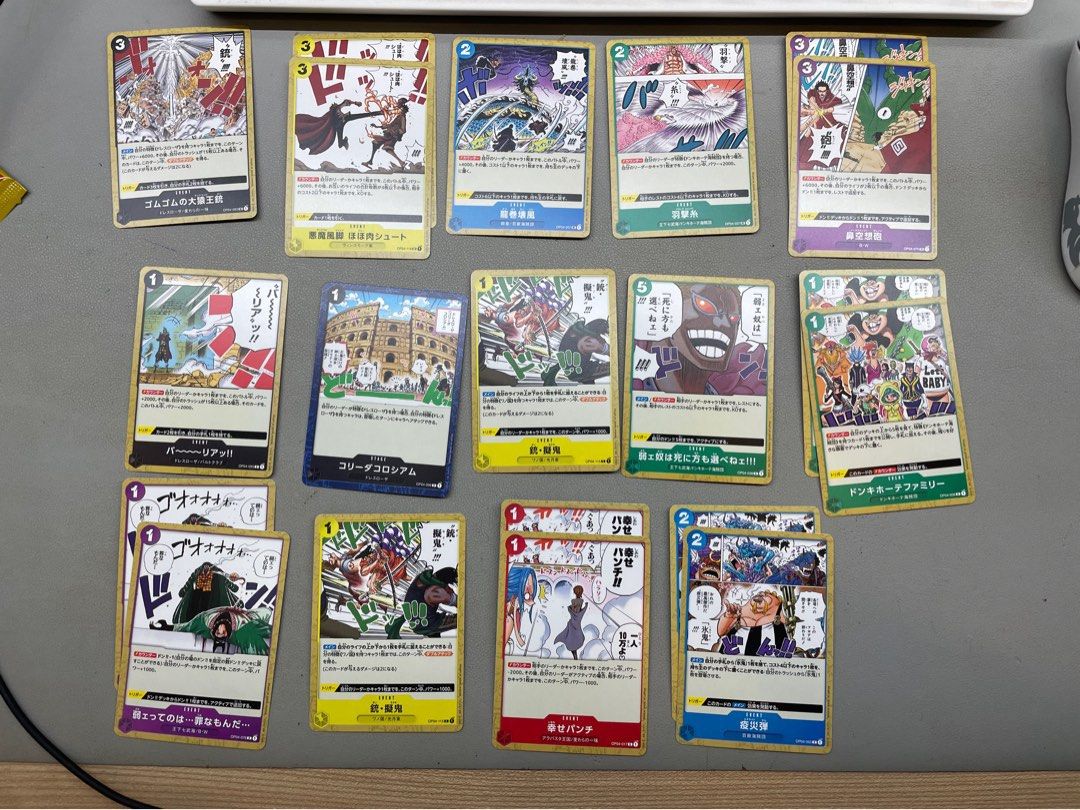One Piece TCG cards WTS C Common Event UC Uncommon Manga Panel Op04,  Hobbies & Toys, Toys & Games on Carousell
