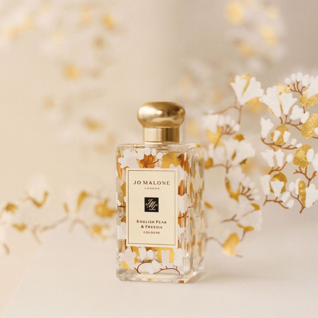 ORIGINAL JO MALONE LIMITED EDITION DECORATED ENGLISH PEAR FREESIA 100ML FOR UNISEX
