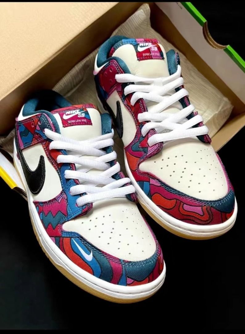 Parra x Nike SB dunk low pro QS abstract 白藍紅抽象藝術男女同款