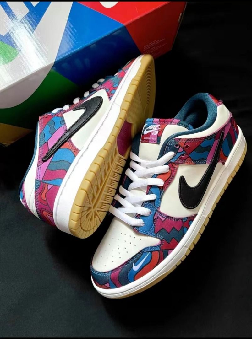 Parra x Nike SB dunk low pro QS abstract 白藍紅抽象藝術男女同款