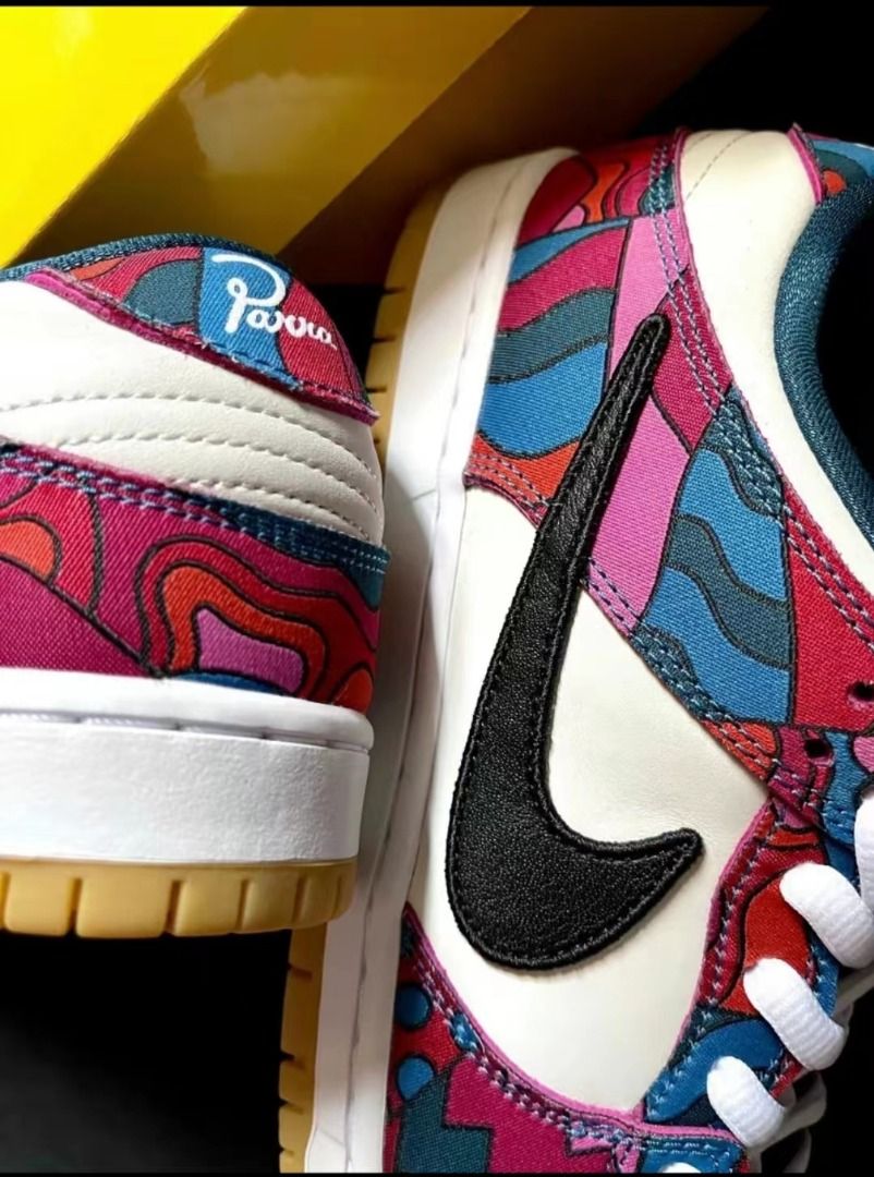 Parra x Nike SB dunk low pro QS abstract 白藍紅抽象藝術男女同款