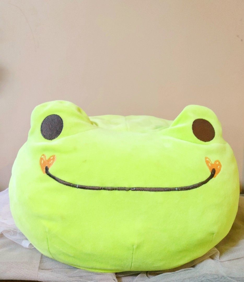 Pickles The Frog Pillow, Hobbies & Toys, Toys & Games on Carousell