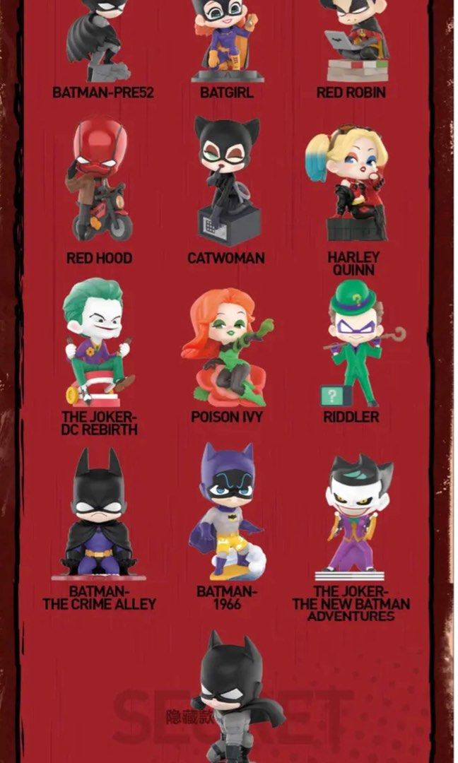 POPMART DC GOTHAM CITY シリーズ セミコンプリート POP MART DC Gotham, Hobbies & Toys, Toys & Games on Carousell