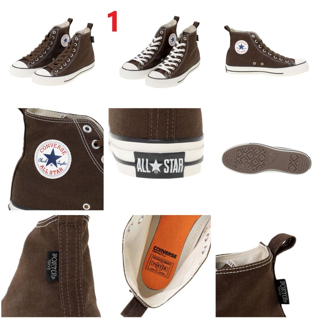 🐧Porter x ALL STAR Converse 帆布鞋ALL STAR SMOKY ALL STAR HI