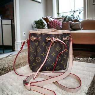 Tas Louis Vuitton LV Nano Noe Monogram Sling Bag Serut Kecil